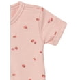 thumbnail image 3 of Modern Moments by Gerber Gender Neutral Short Sleeve Henley Romper, Sizes 0/3 Months - 24 Months, 3 of 7