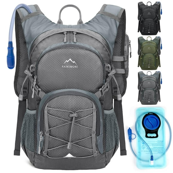 Mochila de hidratación RAINSMORE de 18 litros con bolsa de agua para senderismo