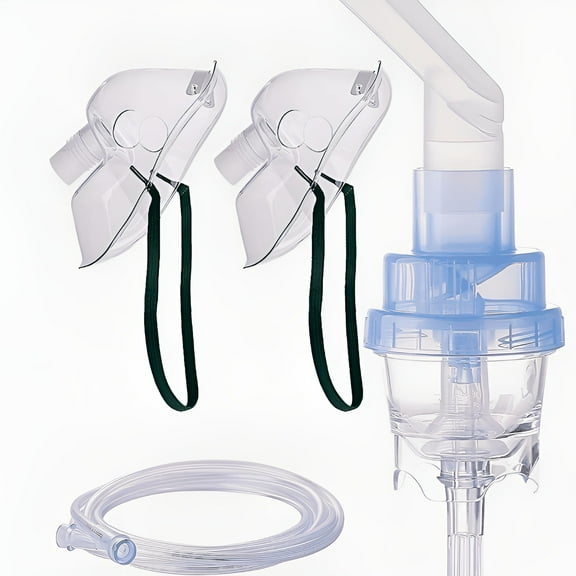 XIRQI Oxygen Mask,Elongated Oxygen Breathing Mask for Adult,Oxygen Mask Kit and Tubing (1 PCS)