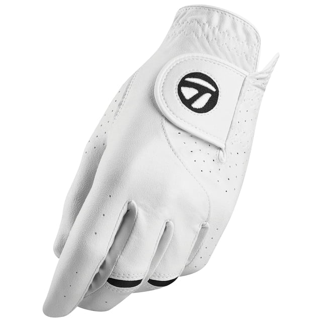 Guante de golf TaylorMade Stratus Tech para mano izquierda, talla grande, blanco