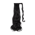 thumbnail image 4 of 20"/ 22" Wavy Curly Wrap  Hair Pieces Ponytail Drawstring Ponytail Extension Body Wave Ponytail Hair Extension Synthetic Loose Long Straight Ponytail Hair Pieces, 4 of 8