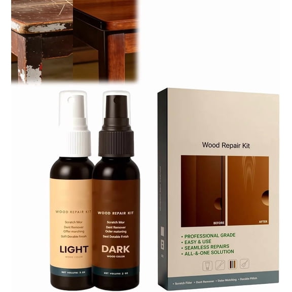 Professional Wood Floor Scratch Repair,Wood Repair Kit,Wood Furniture Repair,Restores Wood Scratch,Covers Nicks,Hides Minor Defects,Restore a Finish for Wood