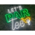 thumbnail image 3 of Handmadetneonsign Let's Par Tee Golf Wall Art, Golfer Wall Decor, Golf Ball Sport Wall Decor, 3 of 4