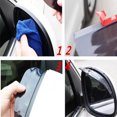 thumbnail image 4 of CARTTOU 2Pcs Flexible Anti Rain Guard Shade Auto Weatherstrip for Car Rear View Mirror New, 4 of 7