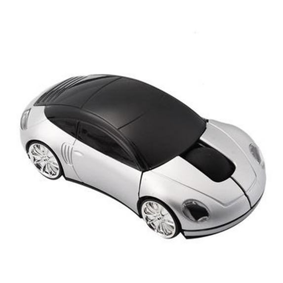 Yesfashion Mini Car Shape 2.4G Wireless Mouse Receiver with USB Interface for Notebooks Desktop Computers