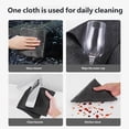 thumbnail image 5 of Genie Magic Cleaning Cloth 6 Pack, Microfiber Lint Free Reusable Cleaning Cloths, Streak Free for Glass Window Kitchen Stainless Steel Cars, 16x12 Inch Large Household Rags, 5 of 8
