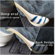 thumbnail image 5 of Cucharas de sopa asiáticas de cerámica, juego de cucharas de sopa japonesas grandes de 8,6 pulgadas, cucharas de porcelana (línea azul), 5 of 5