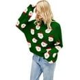thumbnail image 1 of HSHDLDF Chandail de Noël Laid pour Femmes Père Noël Flocon de Neige Tricoté Chandail à Manches Longues Col Rond, 1 of 4