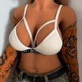 thumbnail image 4 of Sujetador de jaula seductor para mujer Sujetador de jaula elástico Tirantes Sujetador hueco hacia fuera Bustier Fridja  nalpqowj37542, 4 of 6