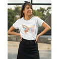 thumbnail image 2 of Beautiful Butterfly, Inspiration T-Shirt Women -Image by Shutterstock, Female Small, 2 of 4