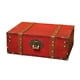 thumbnail image 2 of del tesoro vintage de madera Caja de almacenamiento de joyas de madera Caja organizadora 3201red 3201 rojo jinwen Caja de almacenamiento de madera, 2 of 8