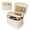 Beige, variant on thovorrnl Makeup Bag, Quilted Toiletry Bag for Women Travel Essentials, Waterproof Cosmetic Bag with Removable Divider, 10.5x7.5x7 inches, Black