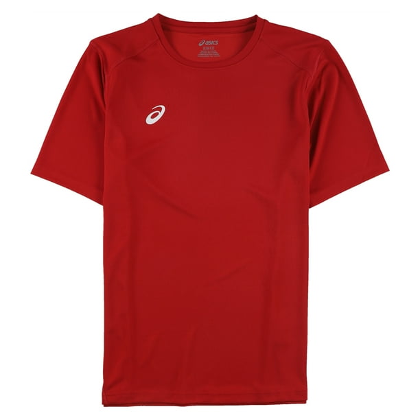 Camiseta básica con logotipo Asics para hombre rojo pequeño