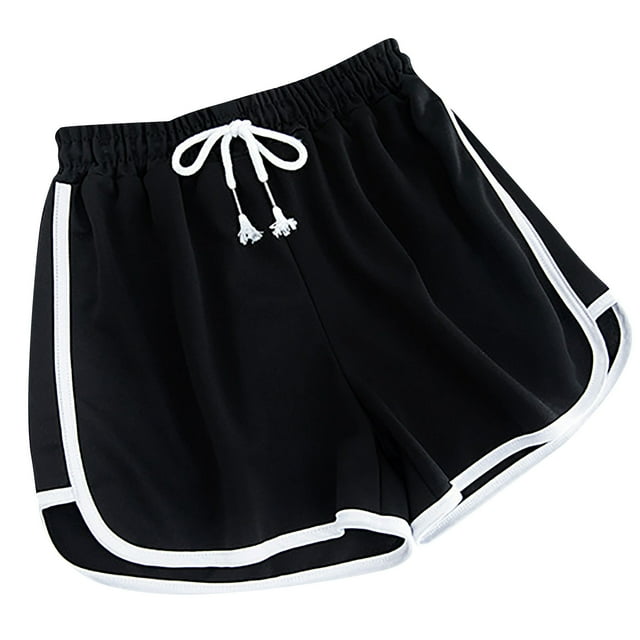 aidice Running Shorts for Women Summer Casual Loose Drawstring Elastic Waisted Ruched Athletic Shorts