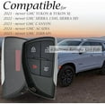 thumbnail image 5 of Vitodeco Genuine Leather Smart Key Fob Case Compatible with GMC Canyon, Sierra, Yukon, Acadia, Terrain (2021 - 2026 Models) - 4 Buttons, Black, 5 of 5