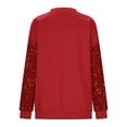 thumbnail image 6 of Wancir Women Sparkle Sequin Christmas Sweatshirt Santa Graphic Crewneck Sweater Long Sleeve Xmas Pullover Tops, 6 of 8
