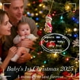 thumbnail image 6 of First Christmas Ornament for Baby, 2025- My First Christmas Ornament Keepsake for Baby, Baby in Santa Hat Holding Teddy Bear, Baby’s First Christmas Decoration, 6 of 8