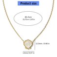 thumbnail image 5 of Lerpwige Multicolor Gemstones Shell Necklace Copper Made Jewelry With Secure Clasp Clavicle Accessories For Fashionable Outfits, 5 of 15