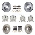 thumbnail image 1 of Transit Auto Front Rear Disc Brake Caliper Rotors and Ceramic Pads Kit (10Pc) for Car 2014-2015 Chevrolet Malibu 2.0L with Turbocharged with 17" Factory Wheels KC8-101031T, 1 of 11