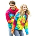 thumbnail image 3 of Colortone  Rainbow Tie Dye Pullover Hoodie, 3 of 4