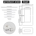 thumbnail image 2 of 3 Set Peel and Stick Wall Molding Kit, Self Adhesive Wainscoting Panels, Ready to Assemble Accent Wall Trim for Interior Wall Moulding Decor (31"x54"), 2 of 7