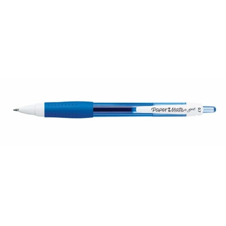 - Papermate Blue Ink Pigmented Retractable Gel Pen, Pack of 12