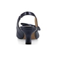 thumbnail image 3 of Journee Womens Paloma Sling Back Pointed Toe Kitten Heel Pumps, 3 of 10