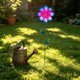 thumbnail image 5 of Adorno floral de hierro para jardín: inserto floral para exteriores con pétalos tridimensionales para la decoración de patios, macizos de flores y balcones., 5 of 6