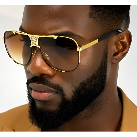 Fashion Men Women Sunglasses Square Classy Outdoor Beach Brown