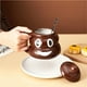 thumbnail image 4 of Taza de café Poop Emoji Taza de cerámica con forma de caca marrón Tazas grandes lindas y divertidas, 4 of 6