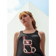 thumbnail image 2 of Christmas Socks Neon Design Tank Women -Image by Shutterstock, Female Large, 2 of 4