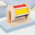 thumbnail image 4 of Rotating Color Cognition Toy Sensory Rotating Drum Toy Wooden Textile Baby Infant Early Educational Instrument Rotating Color Cognition Toy, 4 of 8