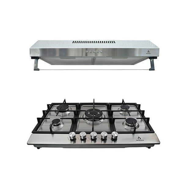 Parrilla Prato SUPRA Campana Nube 76 Cm Acero Inoxidable