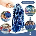 thumbnail image 2 of Topboutique Cheerleading Pom Poms,Metallic Foil Plastic Pom Poms with Plastic Handle,Cheer Pom Poms,Cheering Squad Hand Flowers for Sports Squads Football Basketball Game Cheering,Red+Blue, 2 of 7