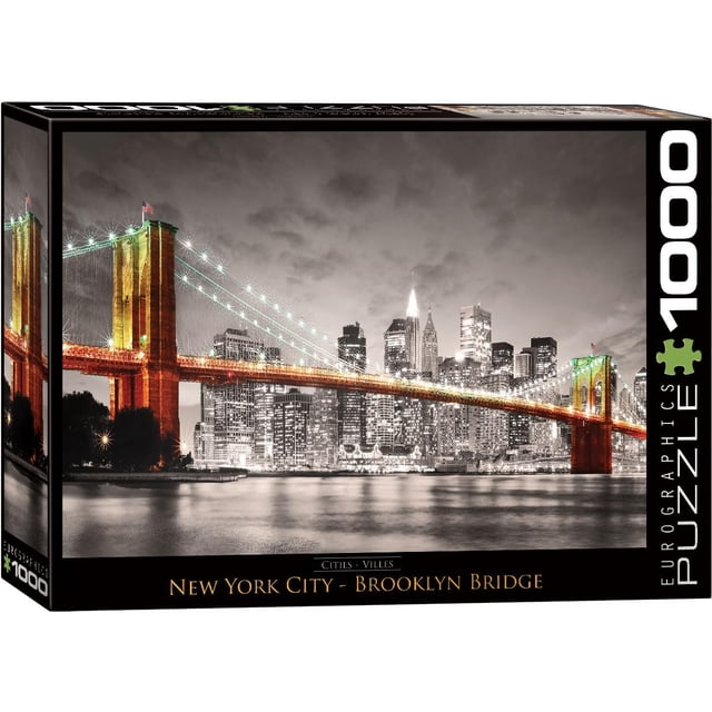 Rompecabezas EuroGraphics Puente de Brooklyn de la Ciudad de Nueva York 1000 Piezas