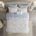 thumbnail image 6 of Madison Park Twin Size Reversible 6 Piece Comforter Set with Bed Sheets Blue,Bed in a Bag,All Season Bed Set,Cozy and Lightweight, 6 of 8