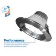 thumbnail image 4 of Nicor Lighting CLR82SWRVS9NK 8 in. CLR-Select Nickel Commercial Canless LED Downlight Kit, 4 of 4