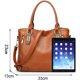 thumbnail image 2 of Rawiri Bolso de mujer de piel con asas, asa superior, bolso de hombro suave vintage para mujer, 2 of 5