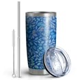 thumbnail image 2 of 20oz Tumbler with Lid and Straw Stainless Tropical Plant Steel Vacuum Insulated Water Coffee Tumbler Cup, Double Wall Vacuum Insulated Travel Mug Reusable Tumblers for Ice Drinks, Hot Beverage, 2 of 7