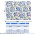 thumbnail image 3 of Hydrangea Floral Throw Blanket for Adults, 50x60 in, Cozy Flannel Blanket for Bedroom, Camping, Couch, Room Decor, Fuzzy Warm Soft Gifts, 3 of 4