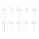 thumbnail image 2 of 10x brillo papel amor corazón torta cupcake toppers selección decoración de bodas plata Sunnimix Topper de la magdalena, 2 of 8