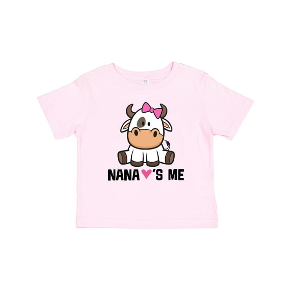 Inktastic Nana Loves Me Girl Cow Girls Baby T-Shirt