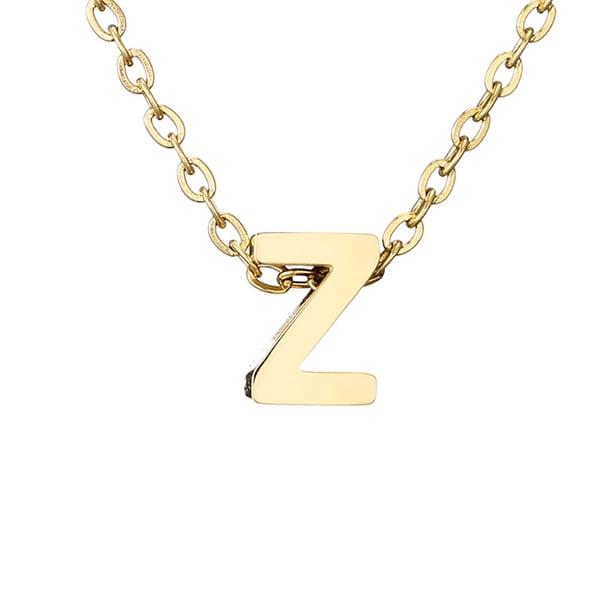 Delicado collar de oro para las mujeres lindo nombre de la letra gargantilla collares para niñas joyas
