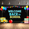 thumbnail image 2 of Welcome Back To School Banner Retro Style Classroom Decoration Party Backdrop Event Supplies Reusable Durable Background Material Kids Celebration, 2 of 3