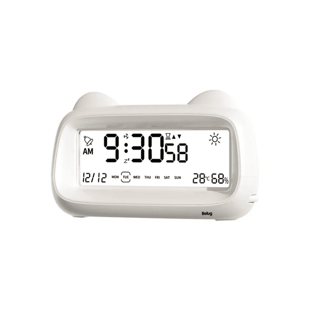 "Despertador Reloj Digital Con Proyector Alarma Y Temperatura Belug, Blanco "