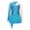 Light Blue, variant on TiaoBug Kids Girls Long Sleeve Mesh Figure Ice Skating Dress