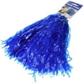 thumbnail image 2 of Party Perfect Team Spirit Metallic Cheer Pom-Pom Accessory, Blue, Vinyl, 15", 2 of 3