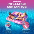 thumbnail image 2 of Swimline Original XL Suntan Tub Relaxing Outdoor Water Lounge Float, Pink/Purple, 2 of 8