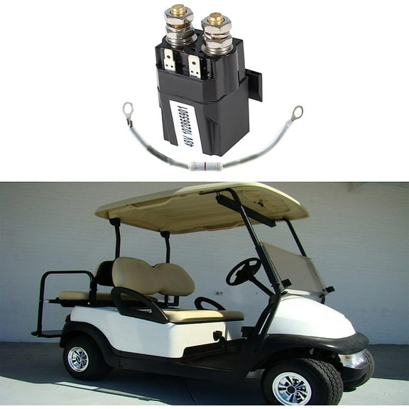 munirater 48 Volt Solenoid and Resistor Assembly Replacement for Club Car DS & Precedent Golf Cart 102865901