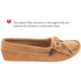 thumbnail image 2 of Minnetonka Womens Kilty Suede Softsole Moccasin - Taupe - 8 M US, 2 of 7